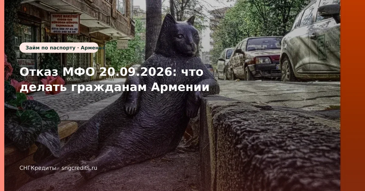 Отказ МФО 20.09.2026: что делать гражданам Армении