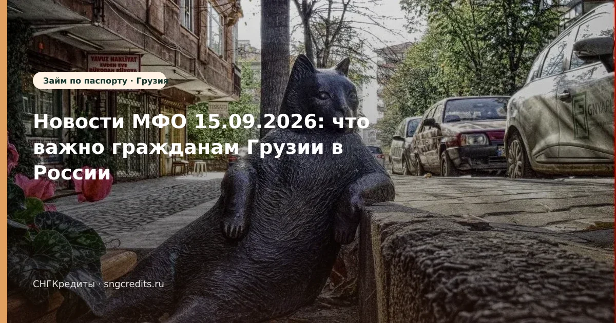 Гражданам Грузии: первый контакт с МФО — по паспорту и на карту