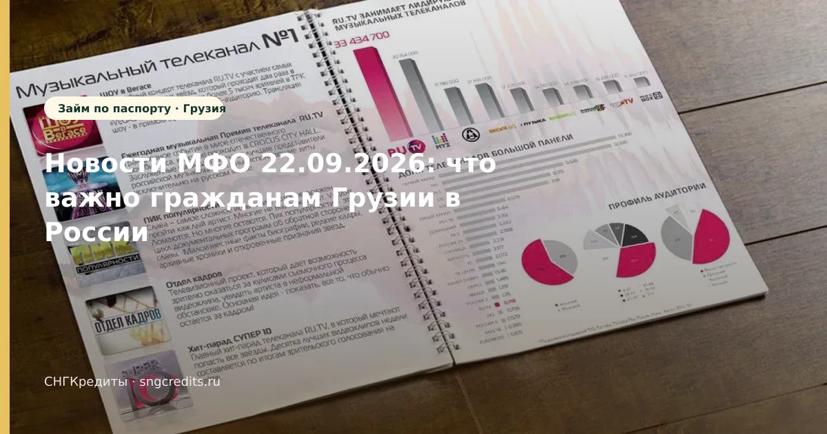 Новости МФО 22.09.2026: что важно гражданам Грузии в России