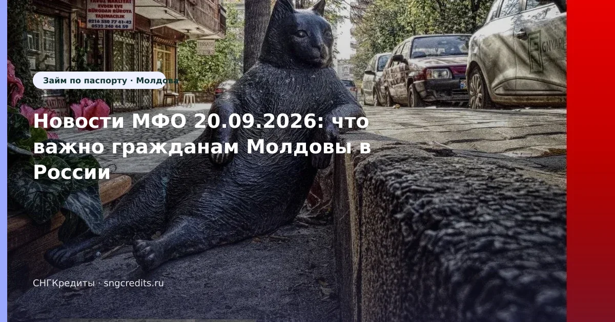 Новости МФО 20.09.2026: что важно гражданам Молдовы в России