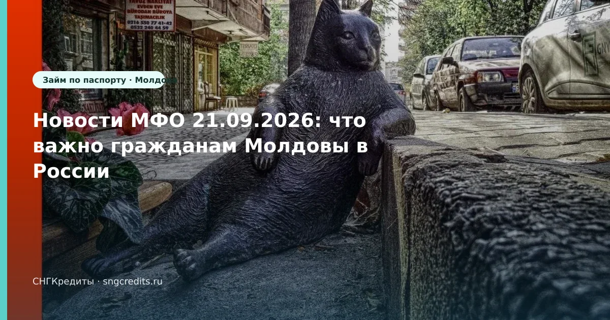 Новости МФО 21.09.2026: что важно гражданам Молдовы в России