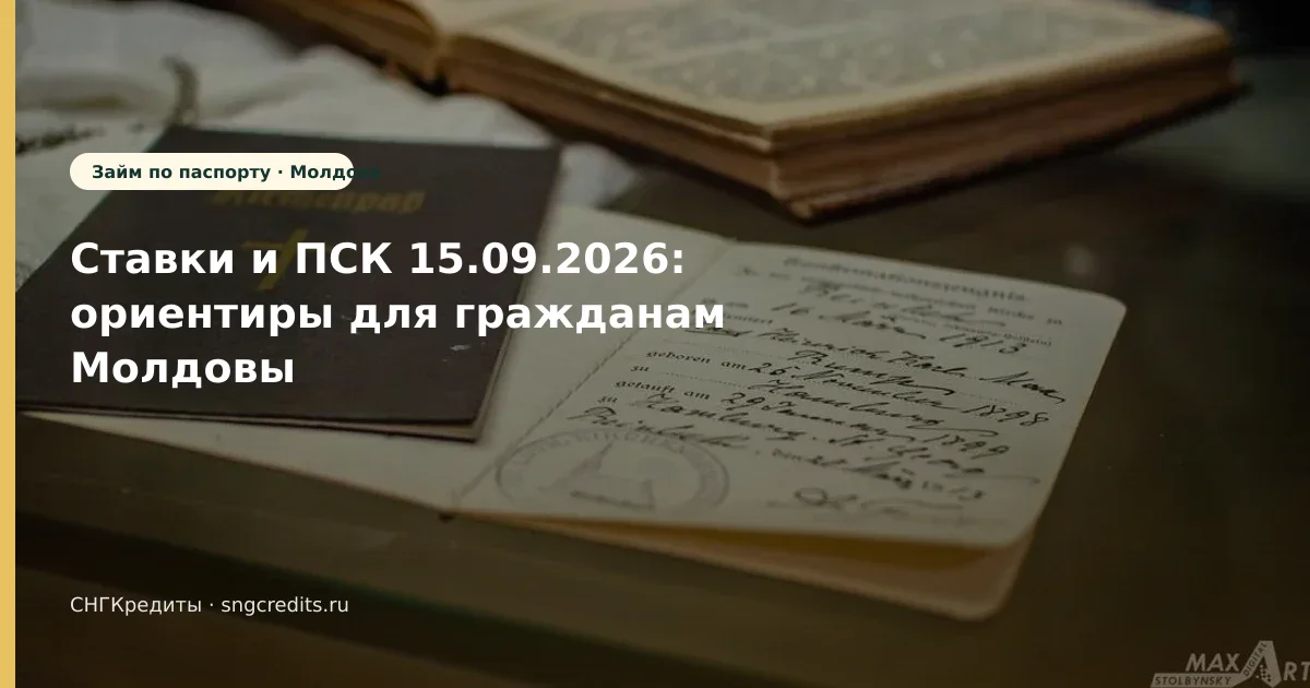 Молдова → займ по паспорту: условия и перевод на карту РФ