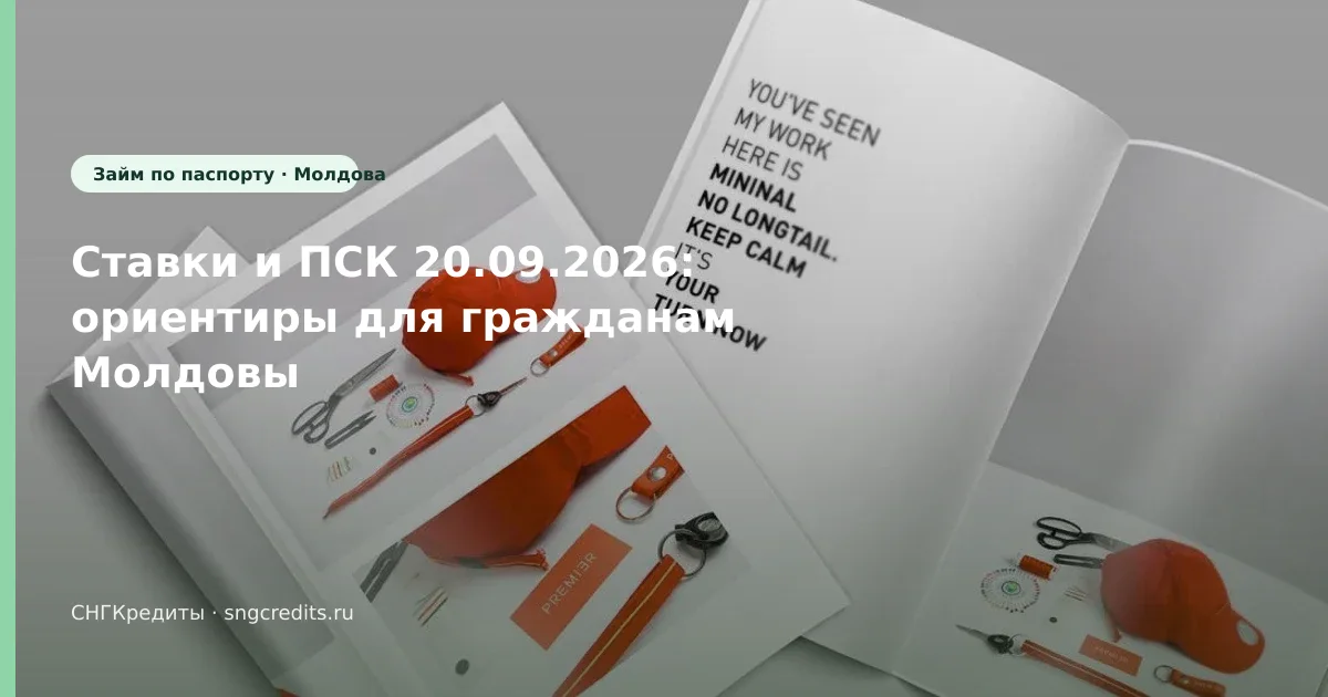 Ставки и ПСК 20.09.2026: ориентиры для гражданам Молдовы