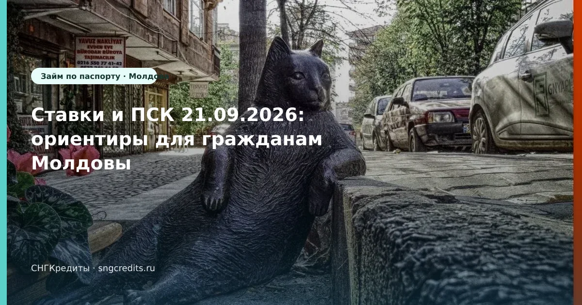 Ставки и ПСК 21.09.2026: ориентиры для гражданам Молдовы