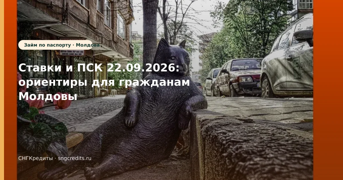 Ставки и ПСК 22.09.2026: ориентиры для гражданам Молдовы