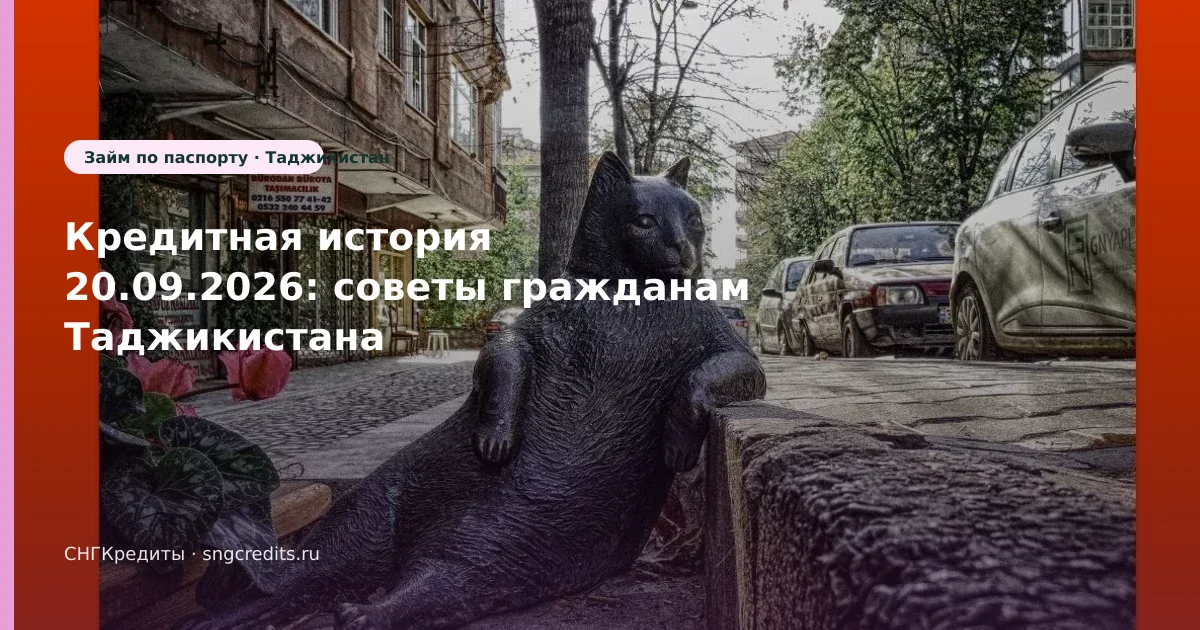 Кредитная история 20.09.2026: советы гражданам Таджикистана