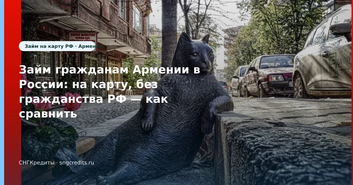 Гражданам Армении: займ на карту без гражданства РФ — пошагово