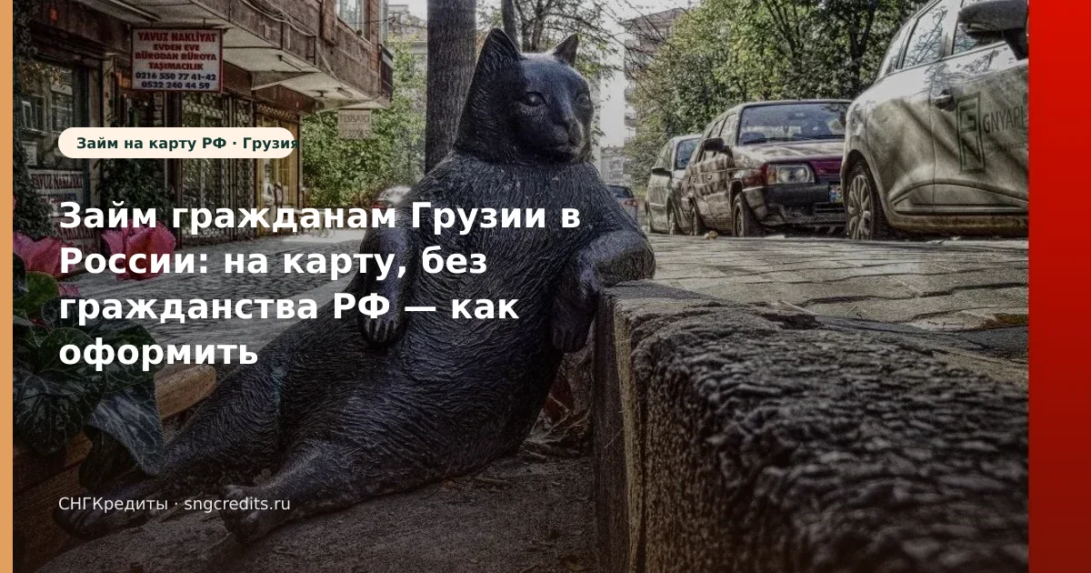 Займ гражданам Грузии в России: на карту, без гражданства РФ — как оформить