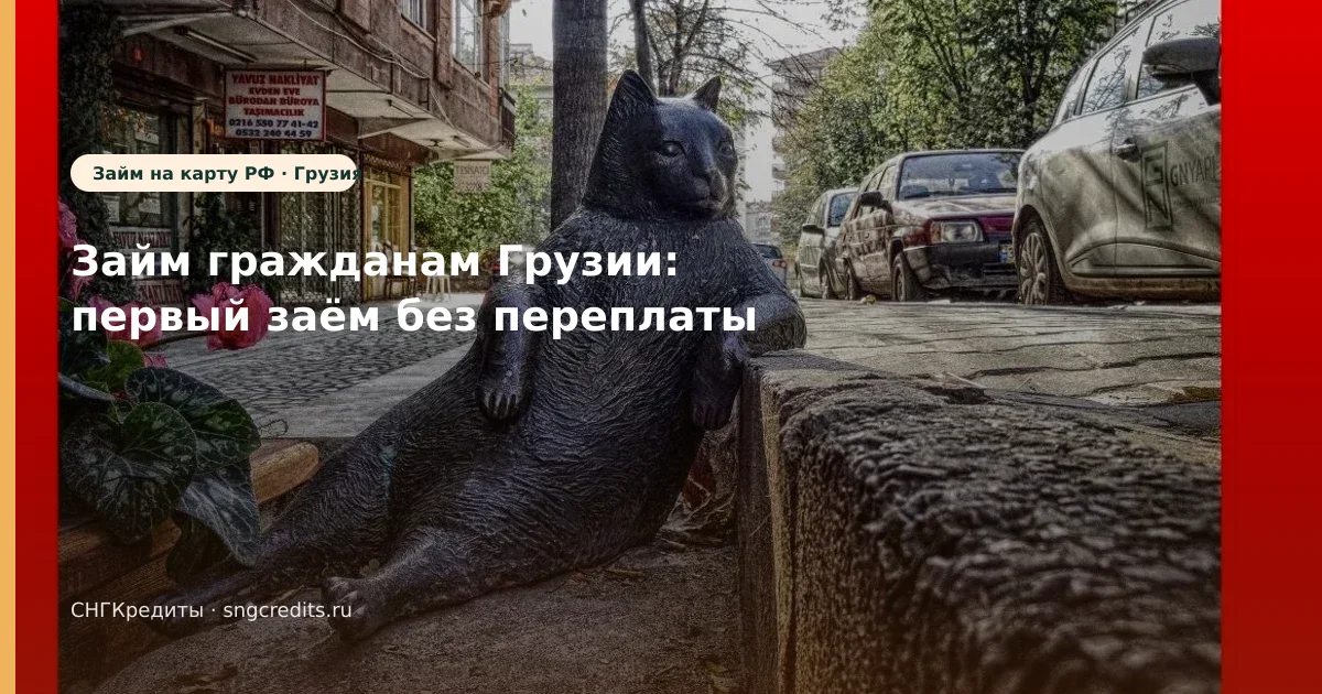 Займ гражданам Грузии: первый заём без переплаты