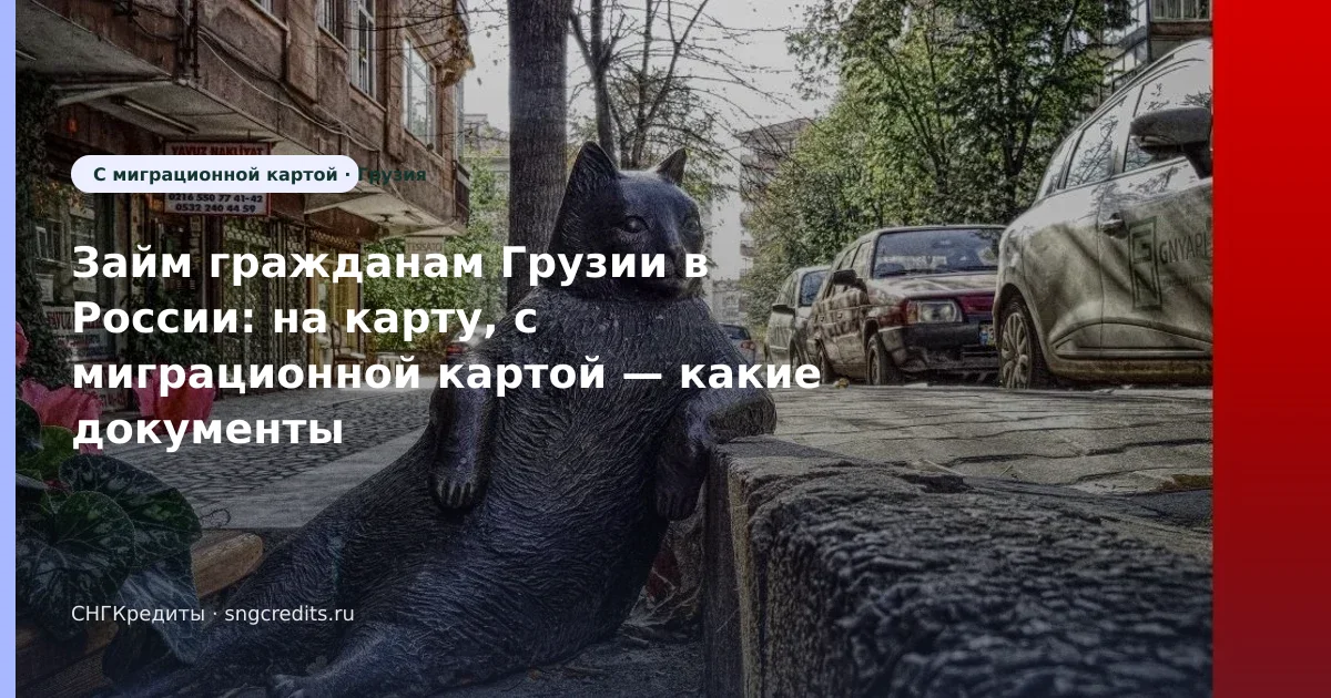 Займ гражданам Грузии в России: на карту, с миграционной картой — какие документы нужны