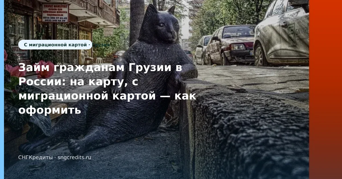 Займ гражданам Грузии в России: на карту, с миграционной картой — как оформить