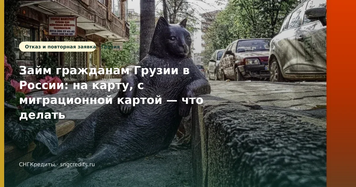 Займ гражданам Грузии в России: на карту, с миграционной картой — что делать при отказе