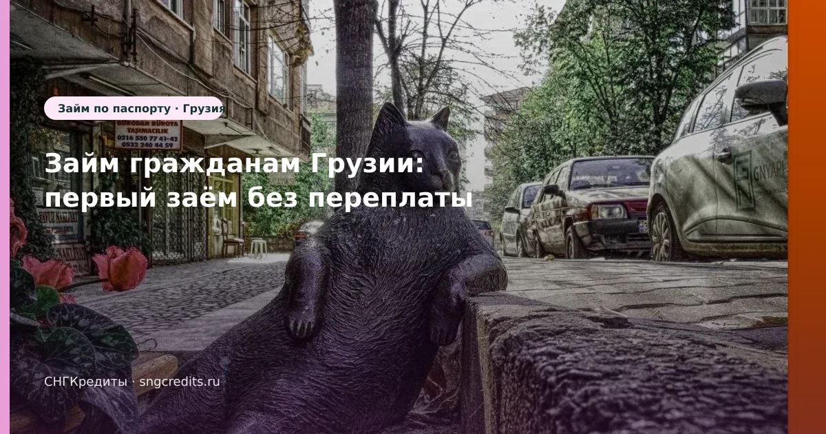 Займ гражданам Грузии: первый заём без переплаты