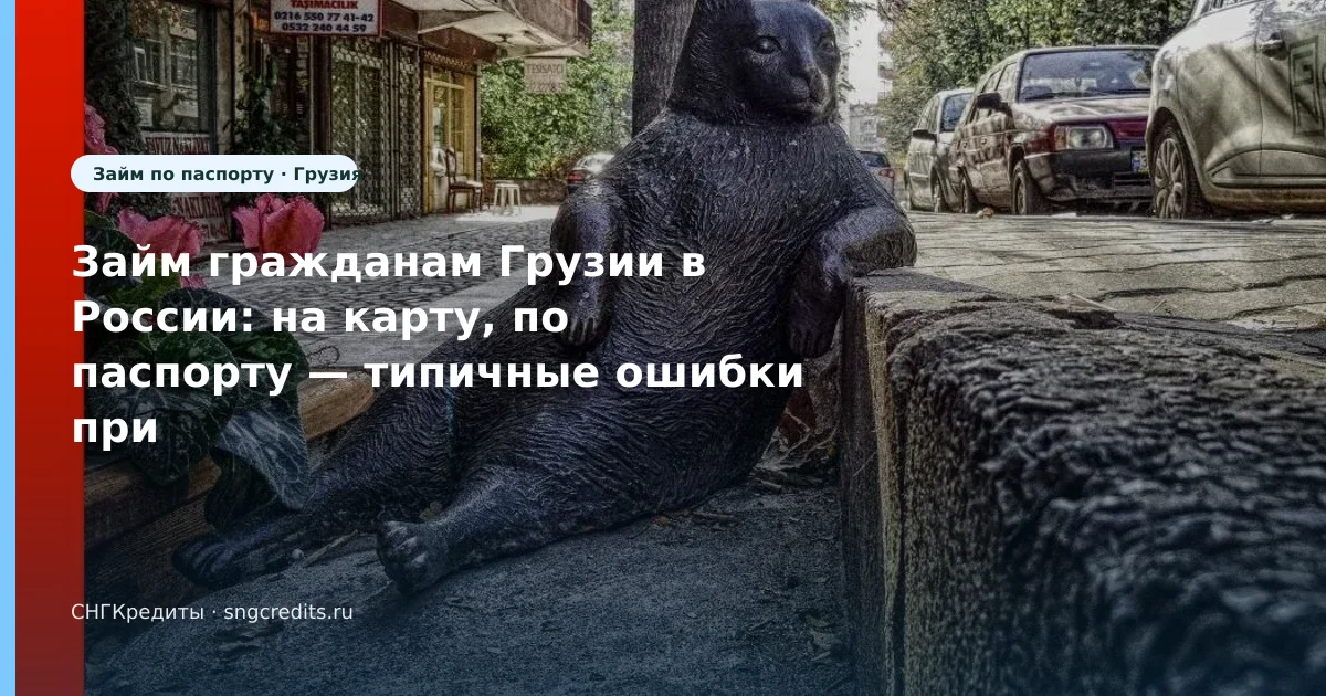 Займ гражданам Грузии в России: на карту, по паспорту — типичные ошибки при заявке