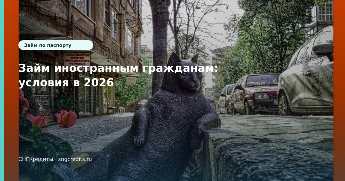 Займ иностранным гражданам: условия в 2026
