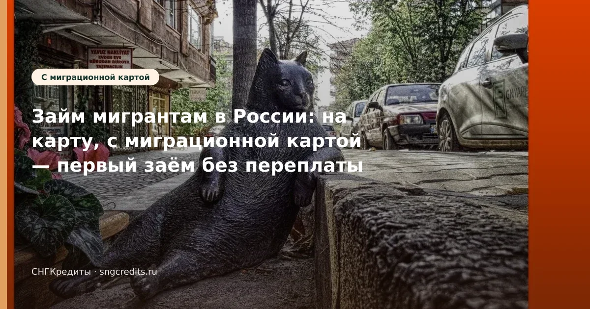 Займ мигрантам в России: на карту, с миграционной картой — первый заём без переплаты