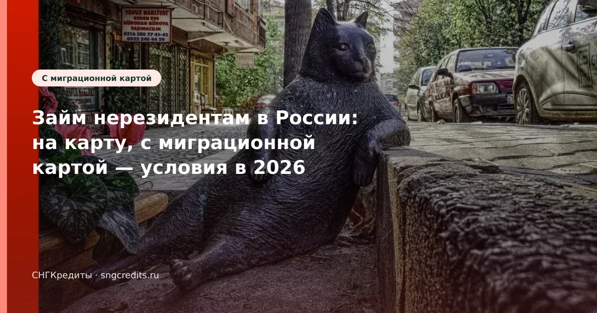 Займ нерезидентам в России: на карту, с миграционной картой — условия в 2026