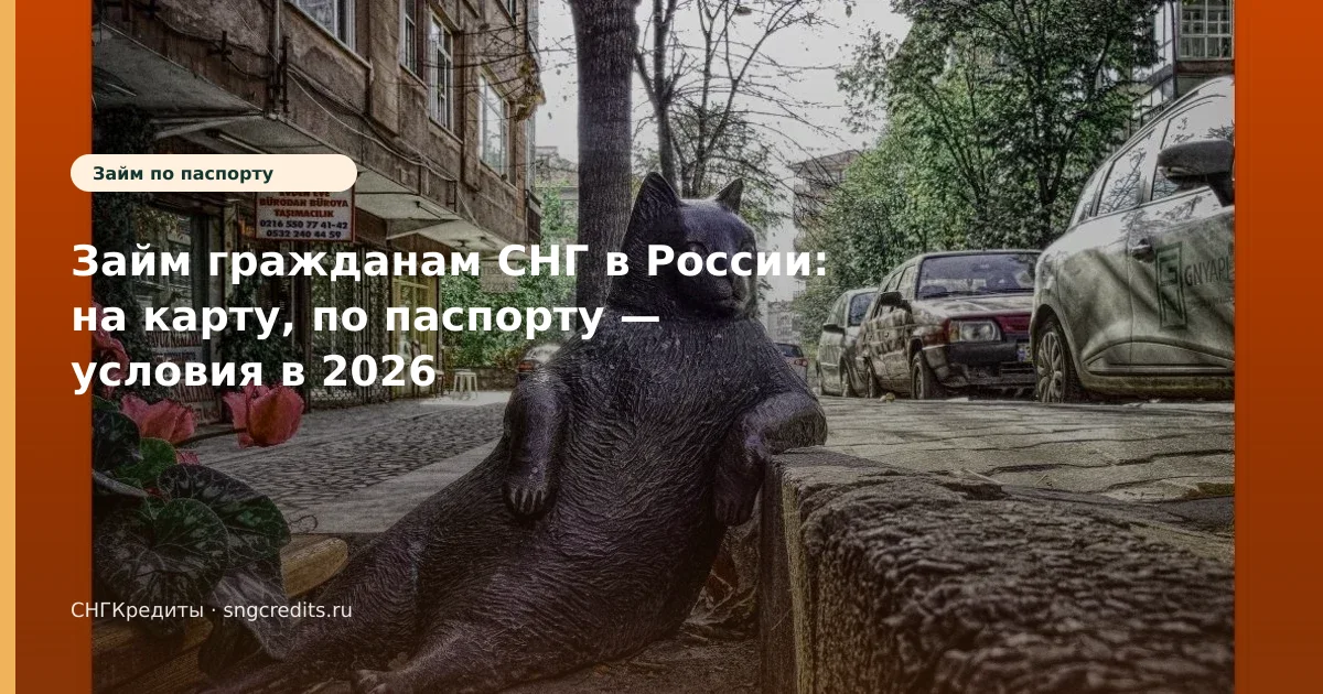 Займ гражданам СНГ в России: на карту, по паспорту — условия в 2026