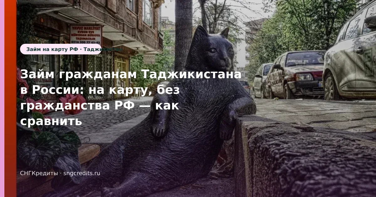 Как таджикским гражданам получить займ без гражданства РФ: на карту, карта РФ и сроки