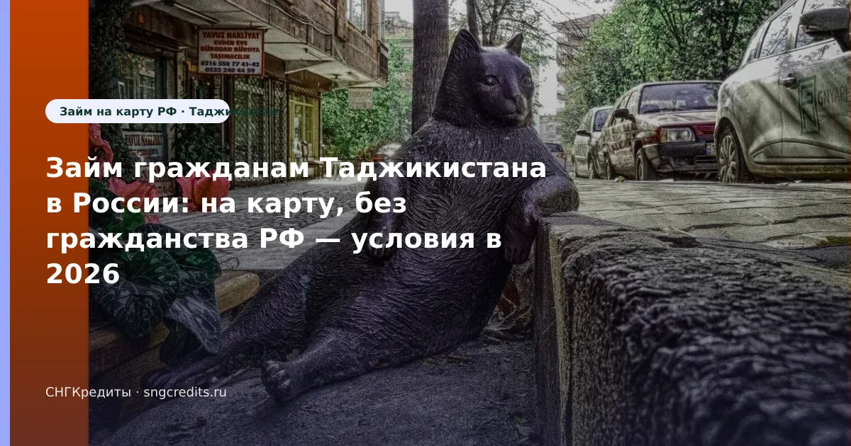 Займ гражданам Таджикистана в России: на карту, без гражданства РФ — условия в 2026