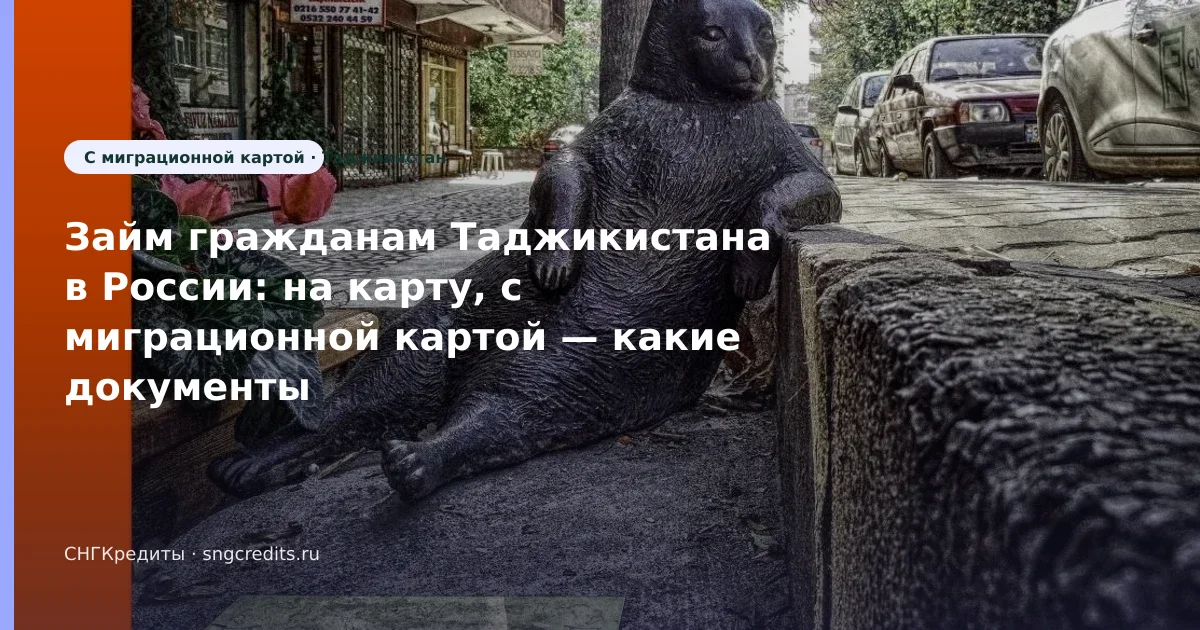 Займ гражданам Таджикистана в России: на карту, с миграционной картой — какие документы нужны