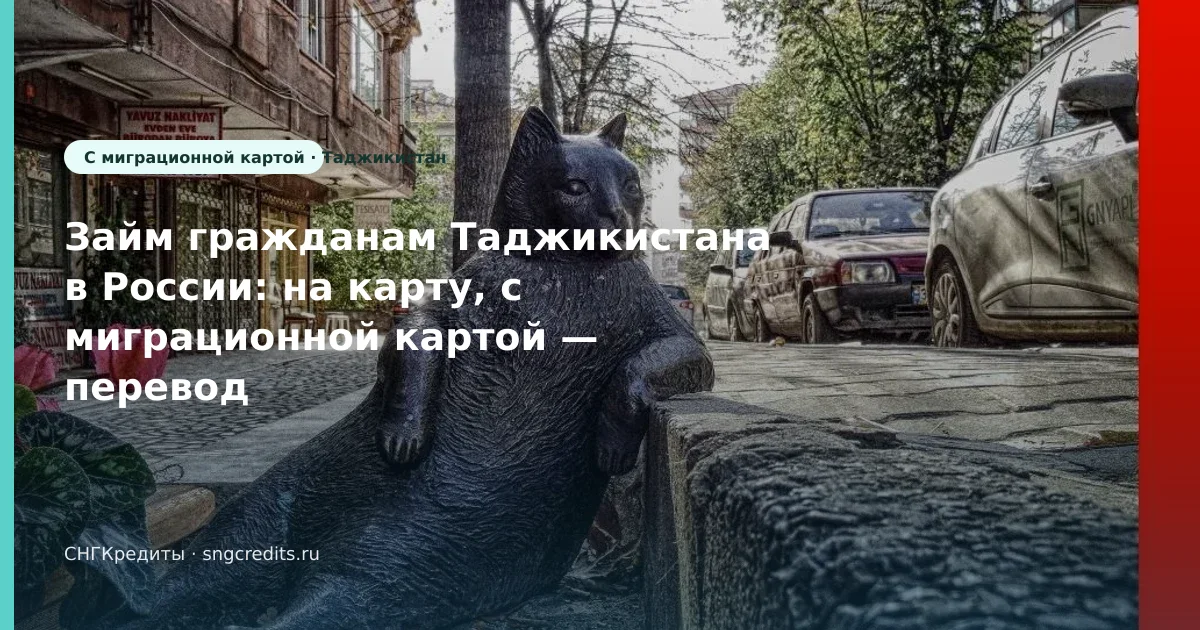 Займ гражданам Таджикистана в России: на карту, с миграционной картой — перевод на карту российского банка