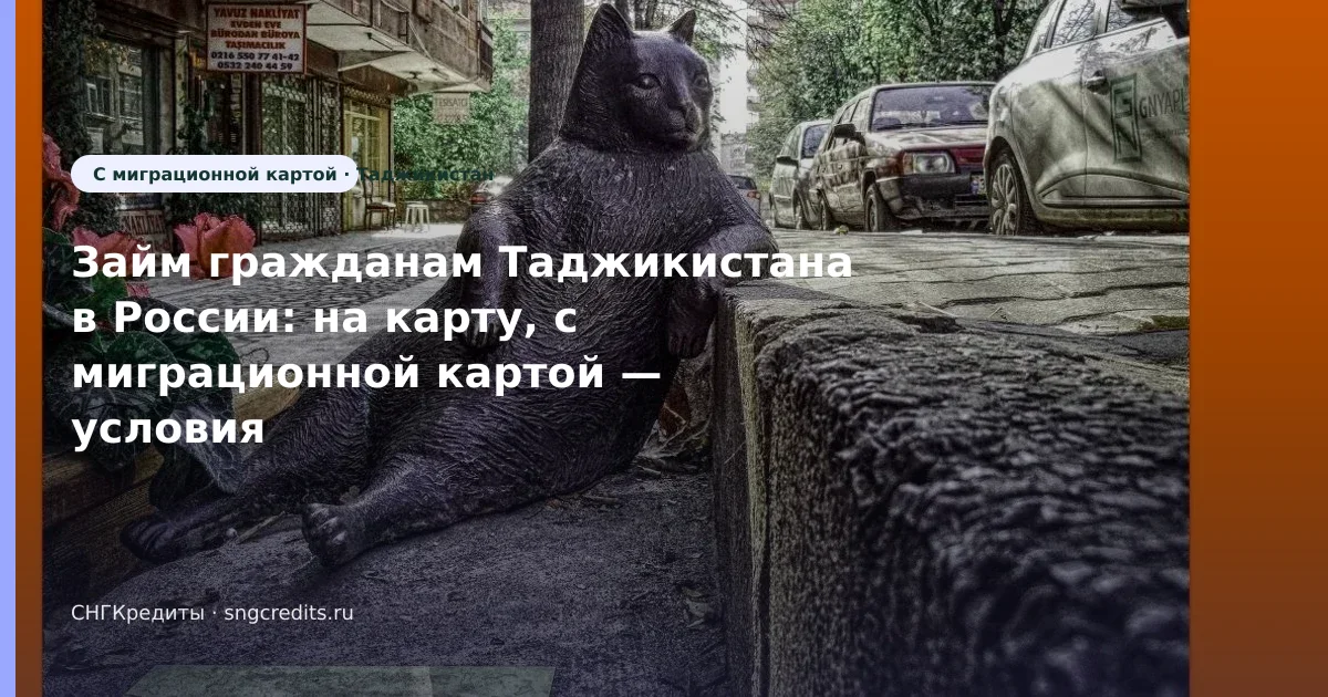 Займ гражданам Таджикистана в России: на карту, с миграционной картой — условия в 2026