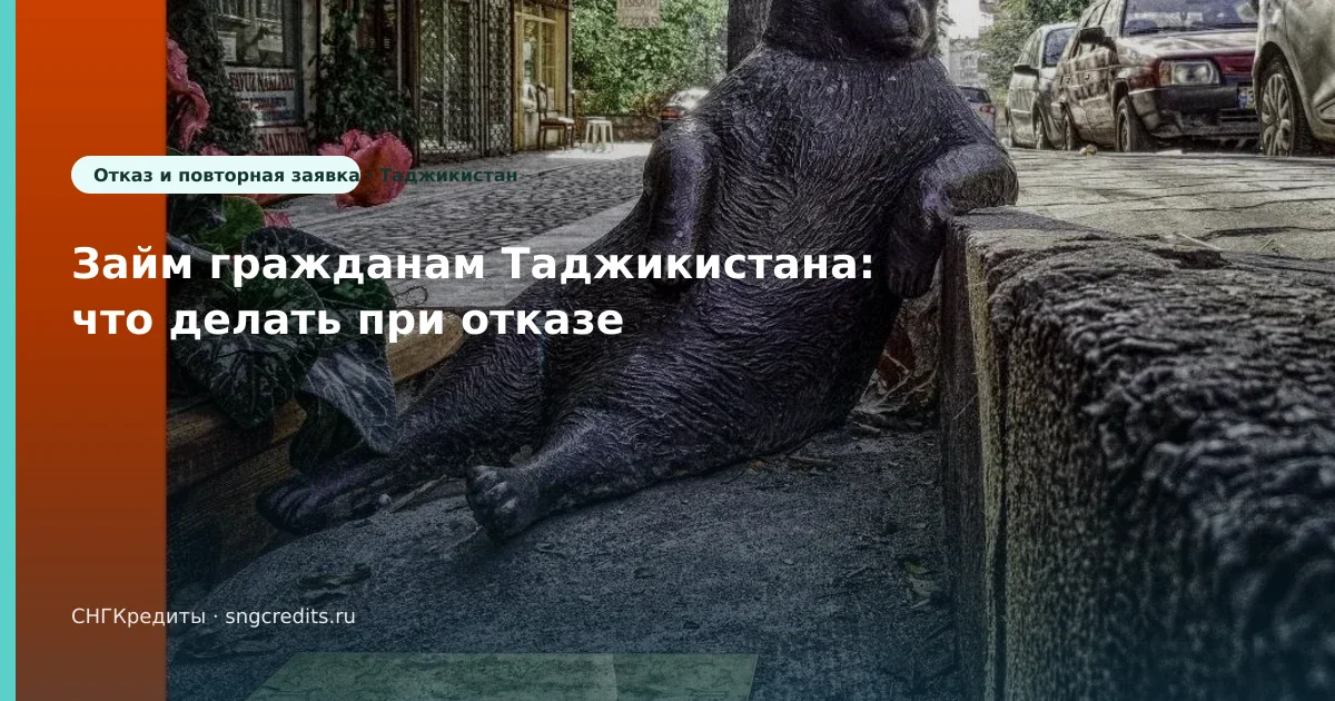 Займ гражданам Таджикистана: что делать при отказе