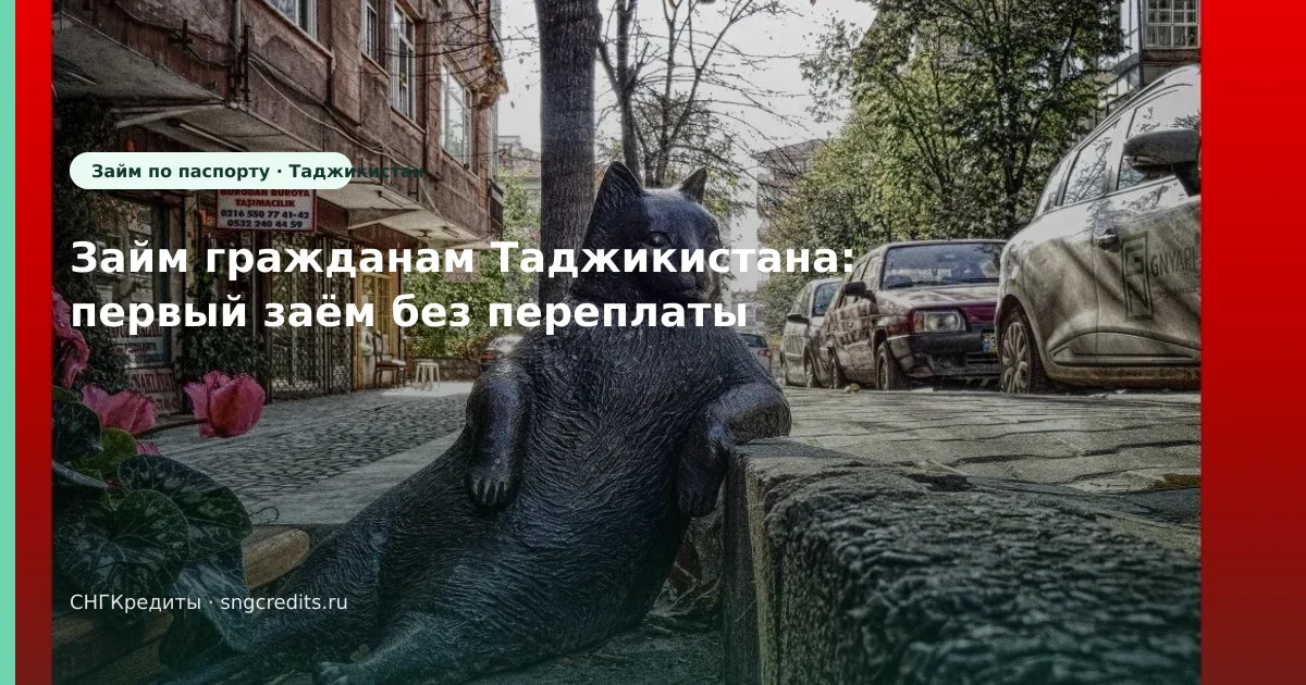 Займ гражданам Таджикистана: первый заём без переплаты