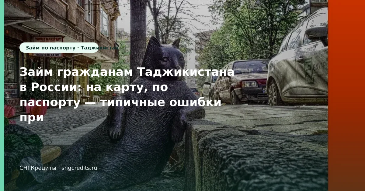 Займ гражданам Таджикистана в России: на карту, по паспорту — типичные ошибки при заявке