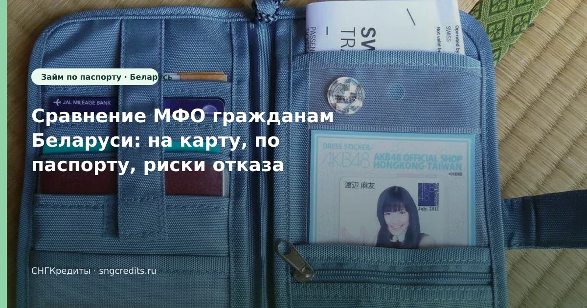 Сравнение МФО гражданам Беларуси: на карту, по паспорту, риски отказа