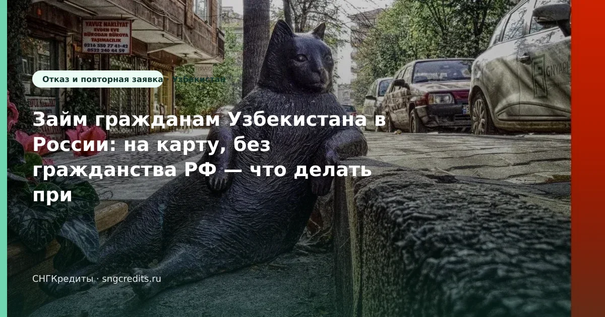Займ гражданам Узбекистана в России: на карту, без гражданства РФ — что делать при отказе