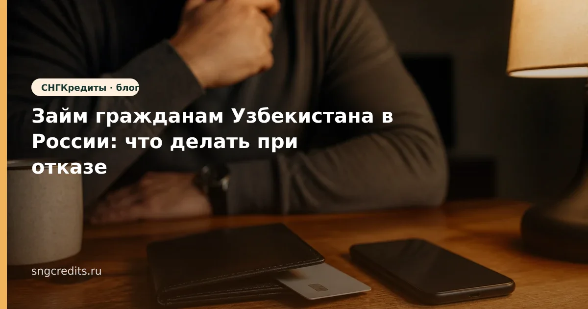 Займ гражданам Узбекистана в России: что делать при отказе