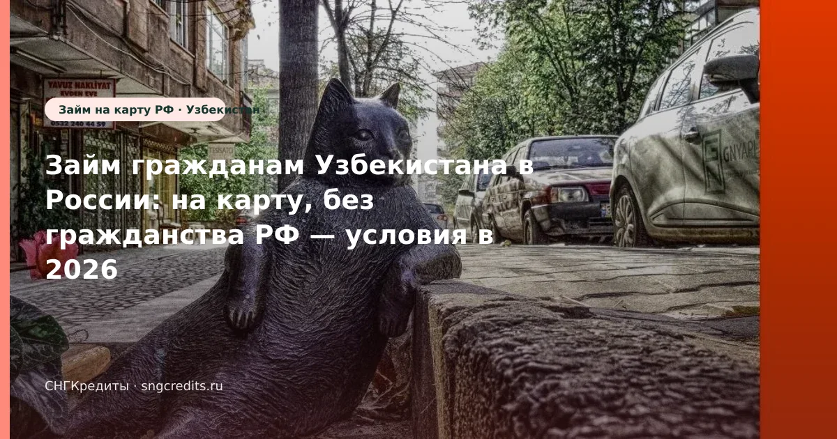 Займ гражданам Узбекистана в России: на карту, без гражданства РФ — условия в 2026