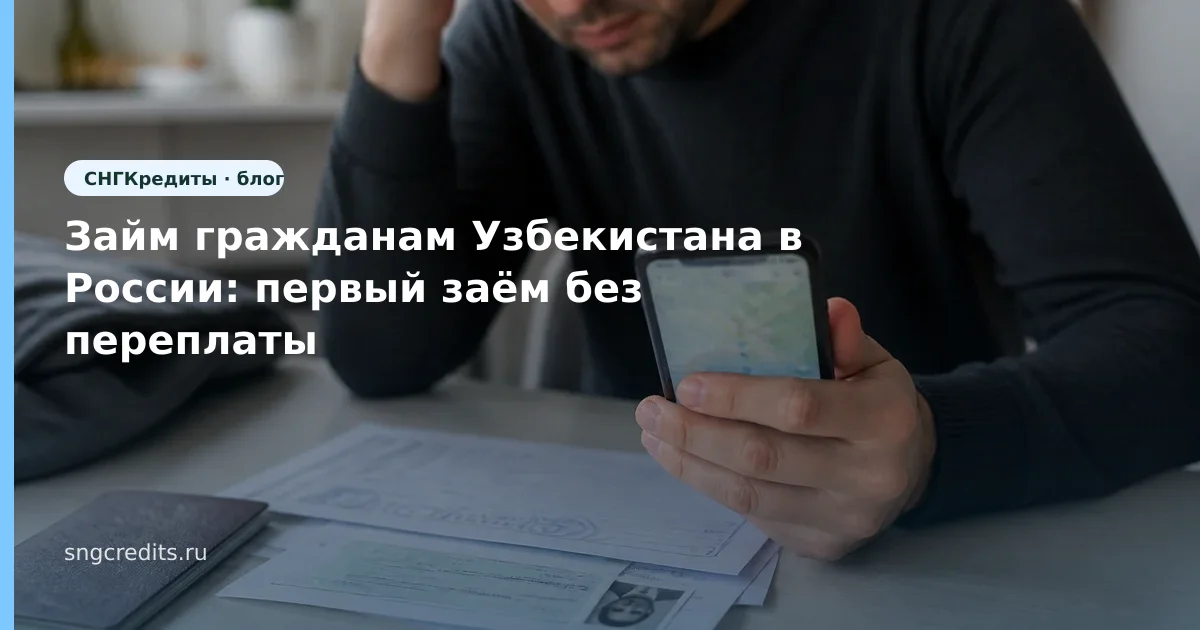 Займ гражданам Узбекистана в России: первый заём без переплаты