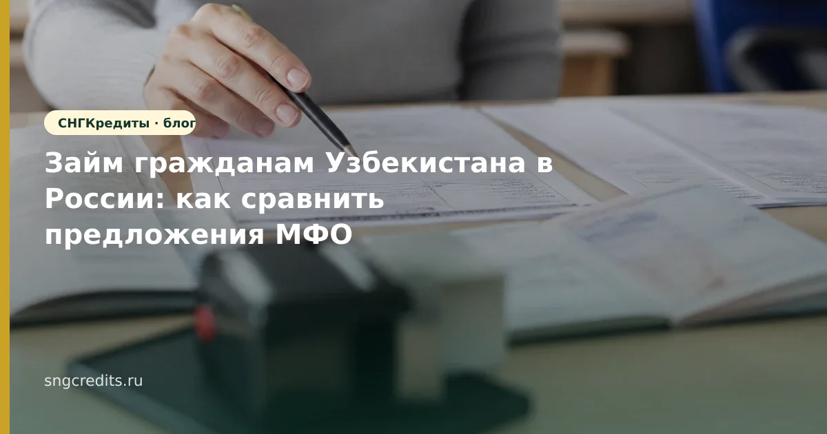 Займ гражданам Узбекистана в России: как сравнить предложения МФО