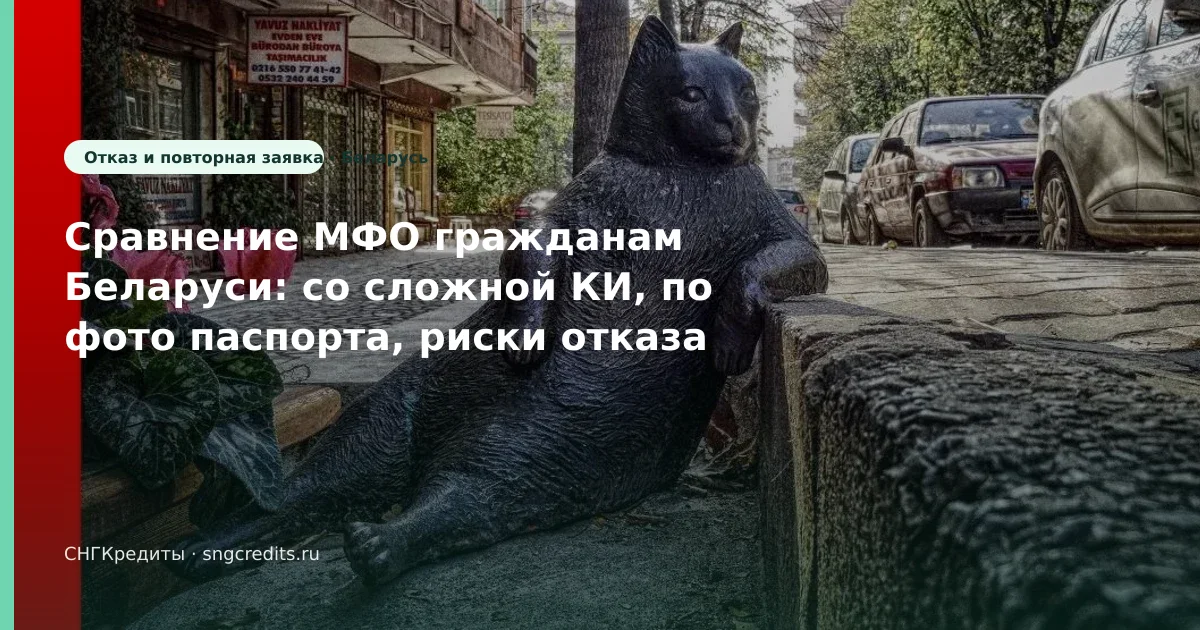 Гражданам Беларуси: займ со сложной КИ по фото паспорта — пошагово