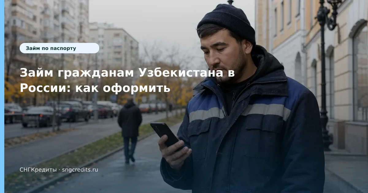 Займ гражданам Узбекистана в России: как оформить