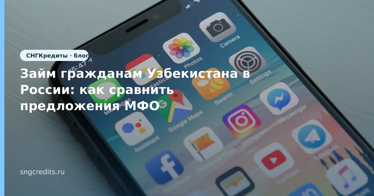 Займ гражданам Узбекистана в России: как сравнить предложения МФО